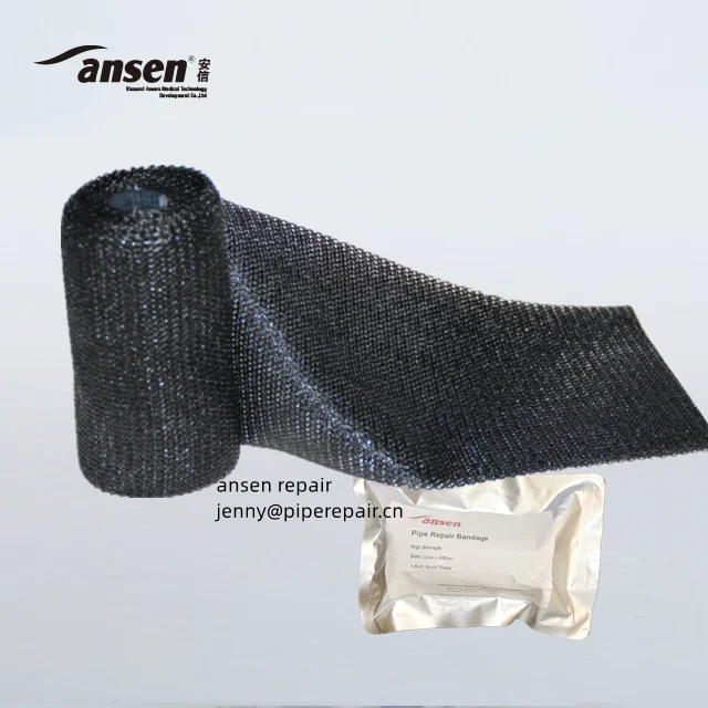 Epoxy or Fiberglass Pipe Wrap Repair Methods Quick Seal Pipe maintenance water activated wrap tape