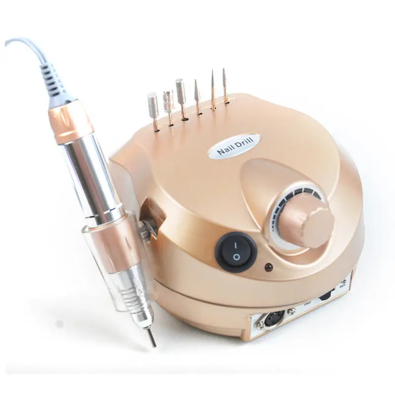 2021 Dropshipping Efile Nail Drill Electric Machine With 5 Carbide Nail Drill Bits Portable Micromotor Nail Drill
