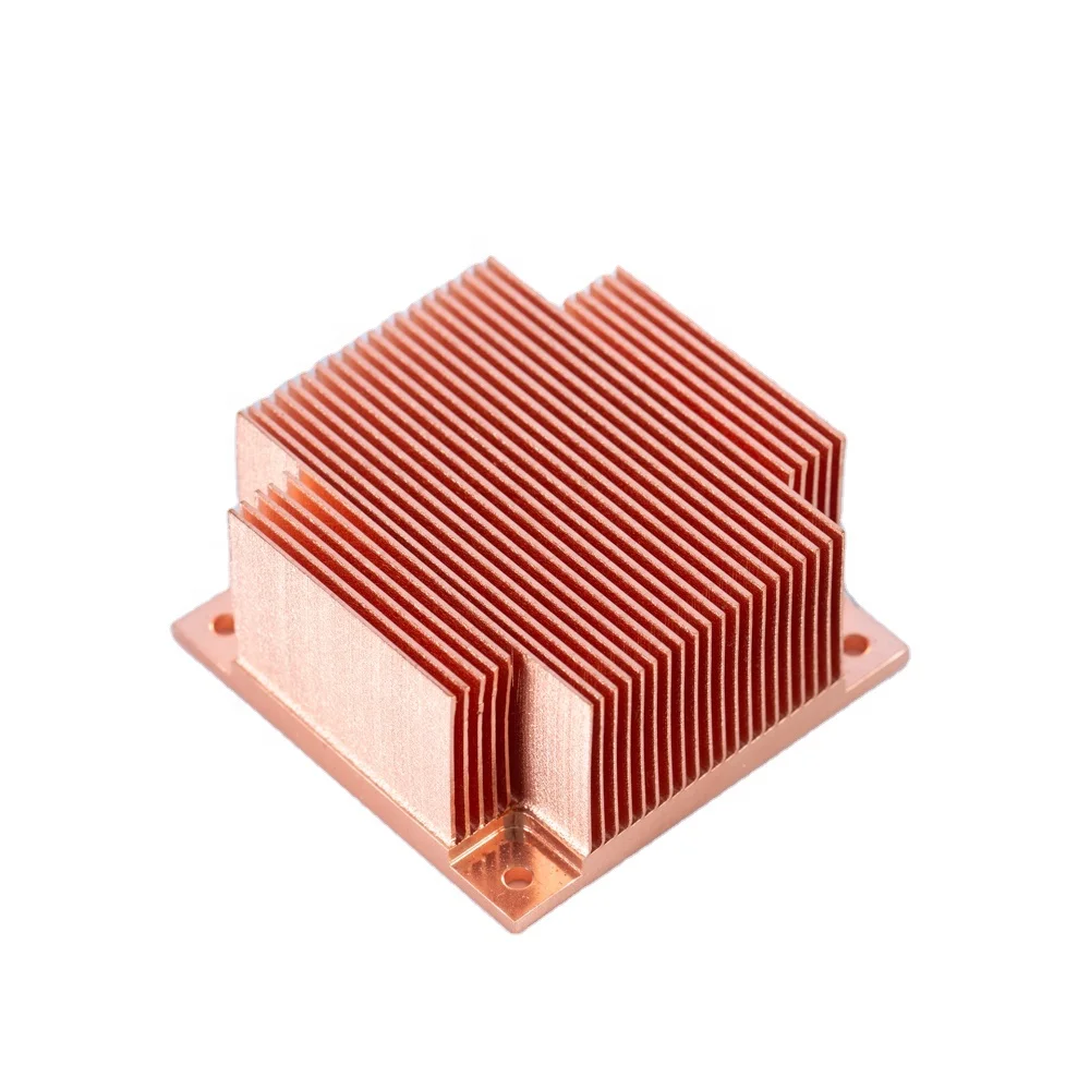 Widely used heat sink copper shim copper skiving fin mosfet liquid cold plate heat sink water