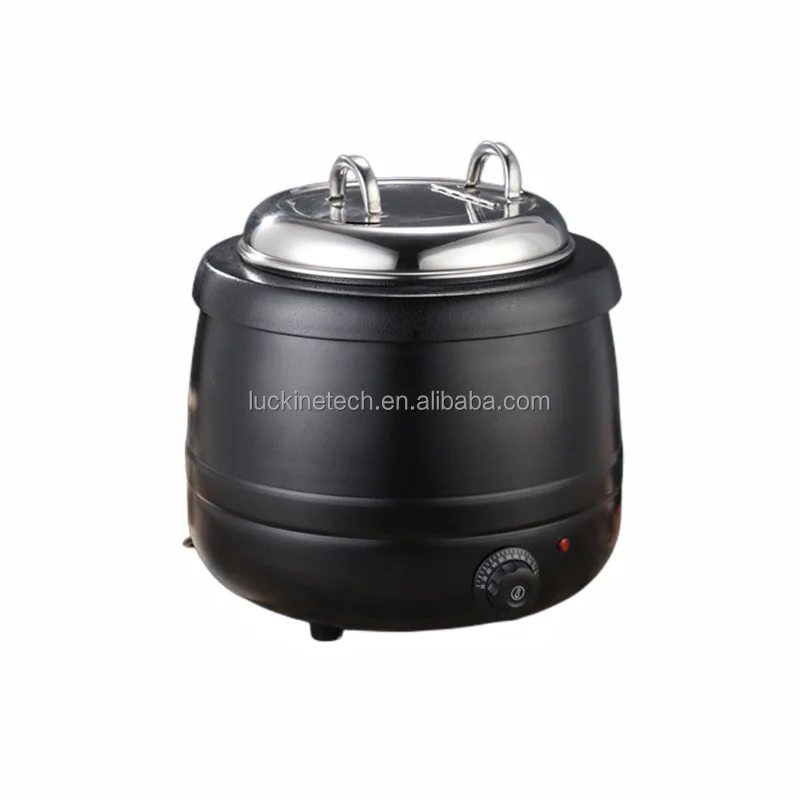 Kitchen equipment commercial 10L soup kettle cooker electric hot pot plate catering buffet food warmer buffet soup warmer stove