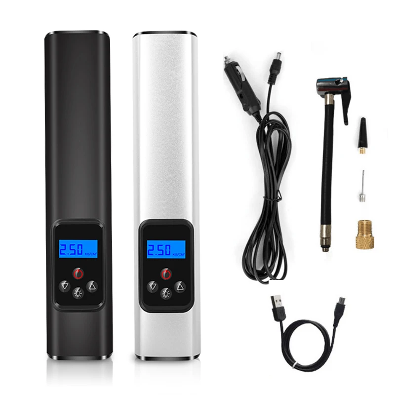 Dropshipping 6000mAh 150PSI portable air compressor cordless mini bike air compressor pump tire pump car tire inflator