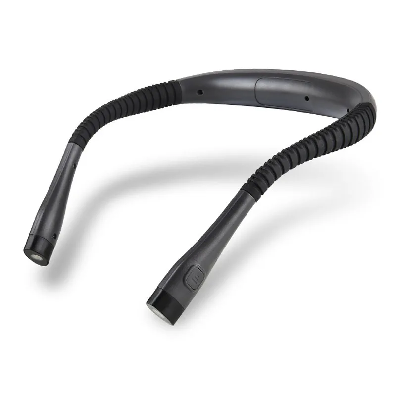 USB Rechargeable LED Neck Reading Light Bendy Night Running Neck Lamp