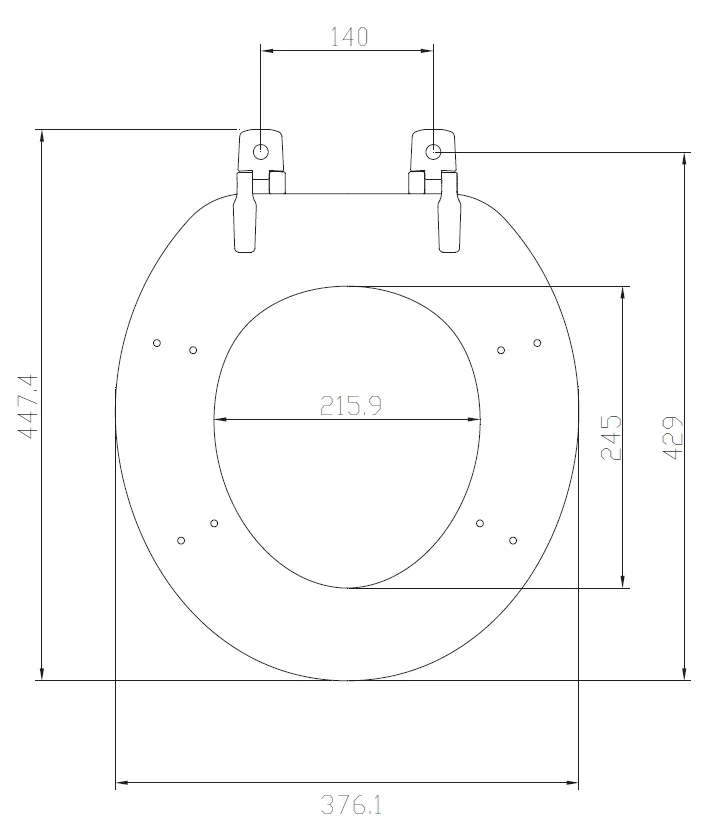 Manufacturer Wholesale Stylish Quality Choice Natural Ideal Traditional Bathroom FurnitureTraditional Wood Toilet Seat