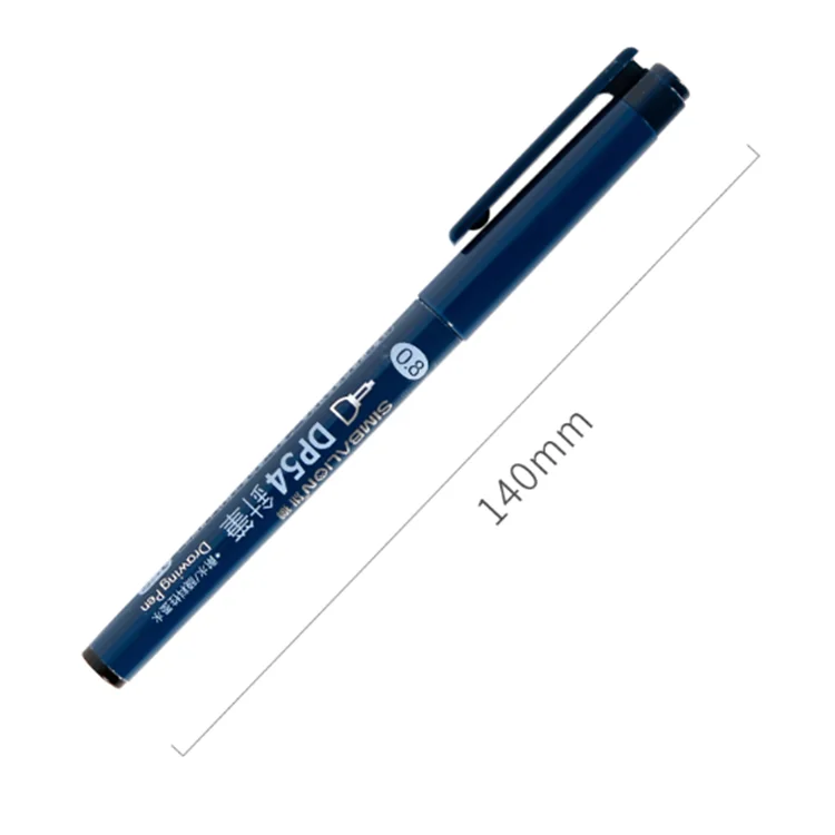 SIMBALION Waterproof Black Ink Needle Tip Pen Micro-line 0.5mm-0.8mm Artist Illustration Marker Pen Fast Drying