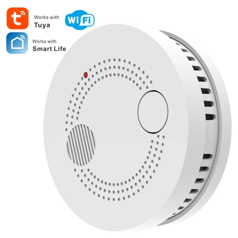 
TUV en14604 tuya smart life WIFI smart home smoke alarm detector with new remote silence functionality 