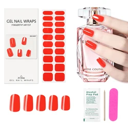 УФ гелевая наклейка для ногтей корейский новый дизайн стойкая полуотвержденная УФ-Гелевая наклейка для ногтей