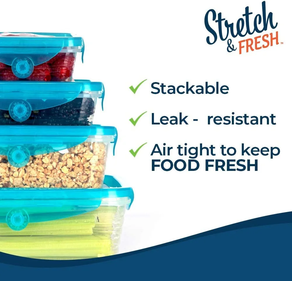 transparent sealed food storage container