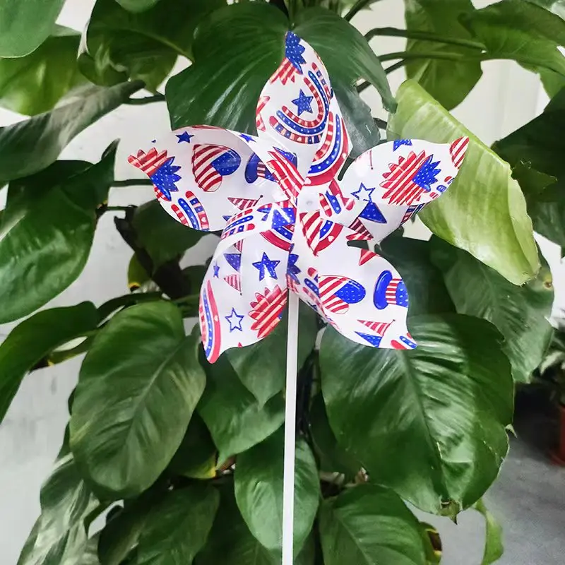 Qualisub Personalized 0.1mm PET Plastic Hand Windmill Sublimation Windmill Blanks Plastic Toy windmill for Sublimation