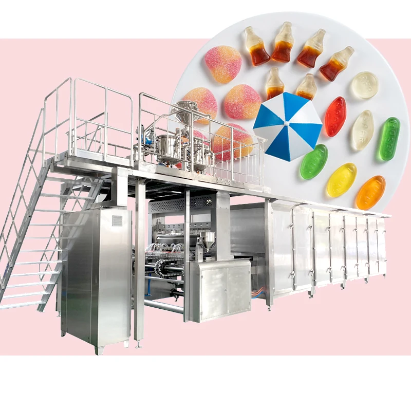 Soft candy making equipment vitamins gummy candy depositing machine pectin jelly candy making machinery