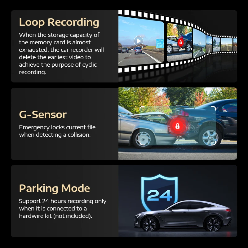 Arpha A12 Wholesale Best Dashcam 2k Hidden WIFI Wireless Dash Camera GPS Dash Cams Car Dvr Dash Cam