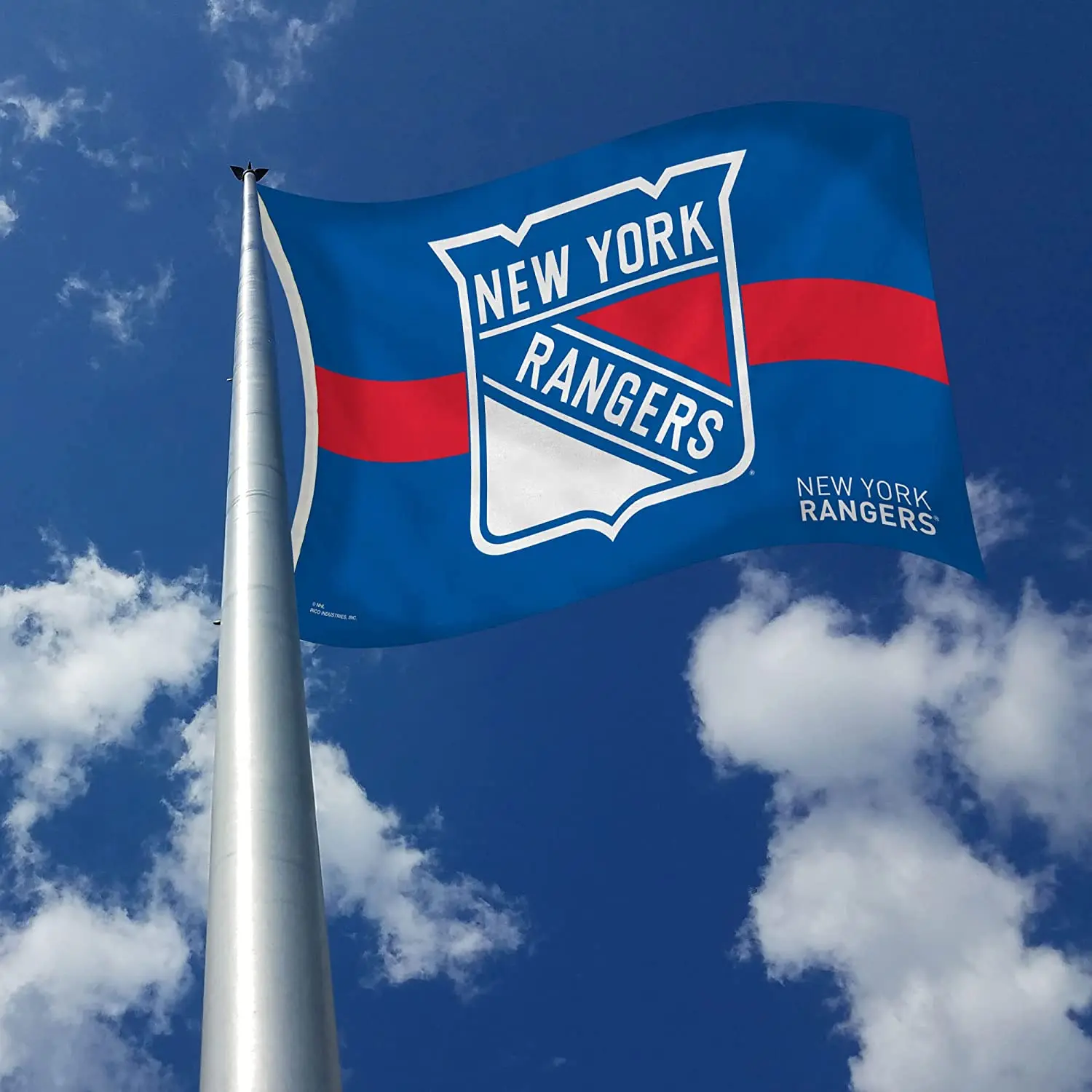 NHL Promotional Product Hot Sale New York Rangers flags 3x5ft 100%Polyester hockey custom New York Rangers flags