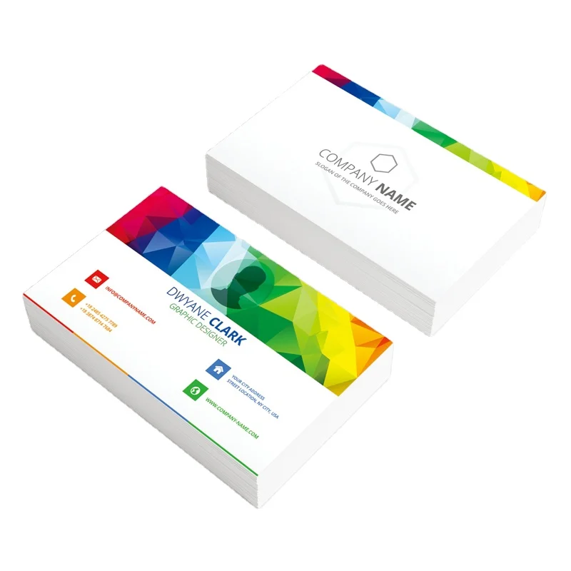 Square Pvc Thick Business Cards Custom Art Paper & Paperboard Name Card Offset Printing 100 Pc/box Double Side Custom Size 1000