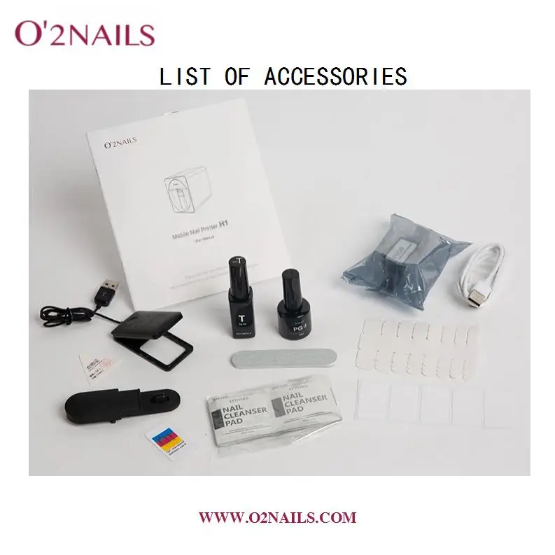  Самый маленький портативный принтер для ногтей O2NAILS H1 печать любого рисунка в течение 25 секунд