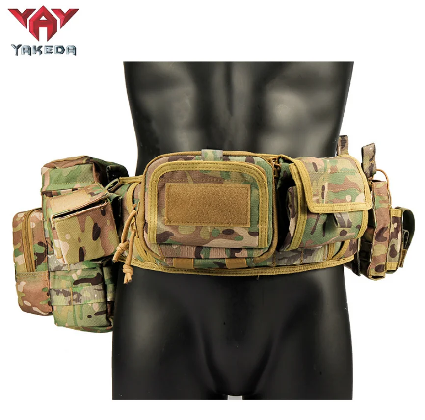 DFGB05 YAKATA 5 pcs kit Camouflage tactical waist belts with multi pockets molle system durable and multi function detachable