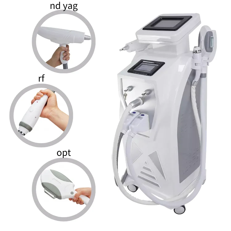 3 In 1 Fast Hair Removal 360 Magneto Hair Remover Machine Nd Yag RF Opt