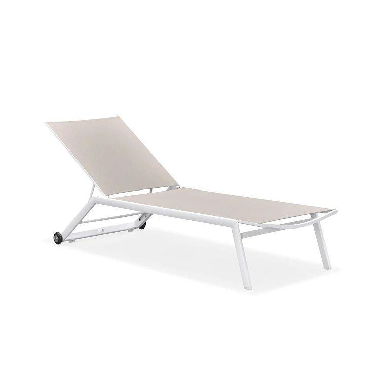 High Quality Luxury Relaxation In Pool Led Aluminium Lounger Deck Chair