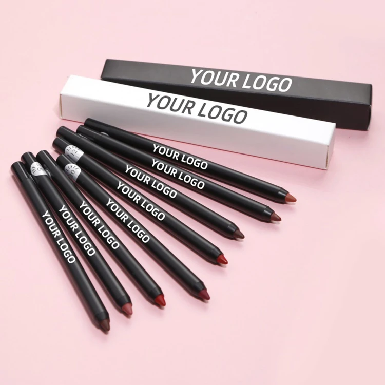 Wholesale Natural Lipliner Private Label Cream Lip Pencil Organic Brown Lip liner