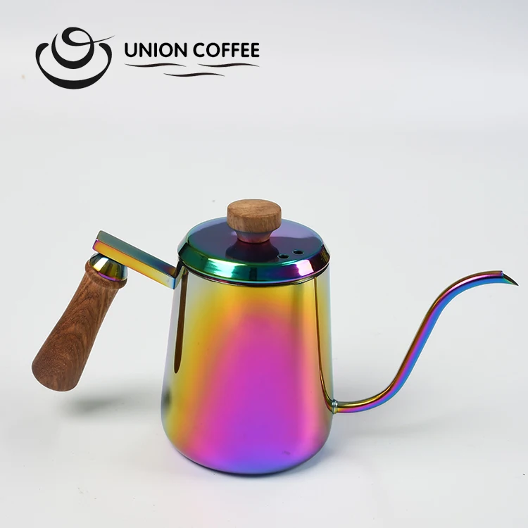 
Coffee Accessory stainless steel Pour over Kettle with Wooden handle Gooseneck kettle 