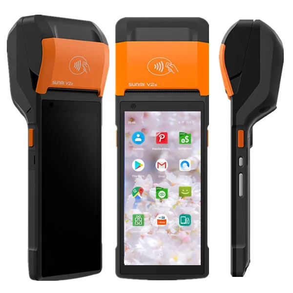 Restaurant Caisse Enregistreuse SUNMI V2s Android 11 Wifi Pos Machine Google Play Software NFC Sumni Pos Point of Sale System