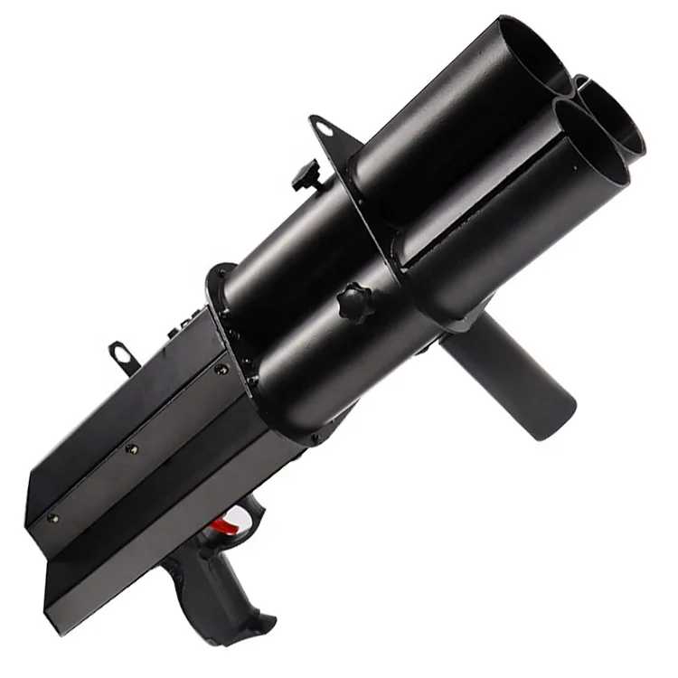 Electric party popper for nightclub with colorful fireproof paper rectangles confetti electric wedding confetti cannon