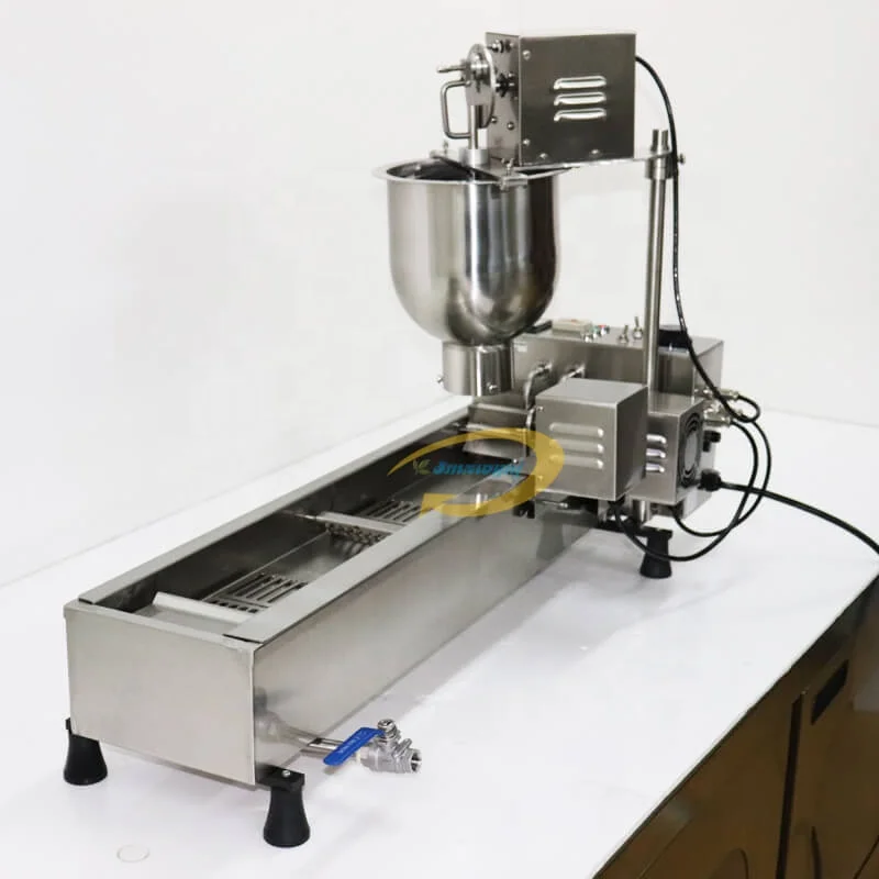 high quality donut making machine automatic donut fry machine snack shop donut glazing machine