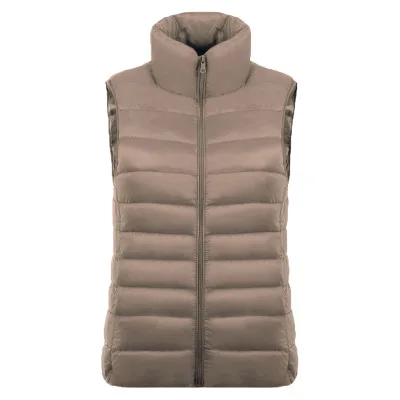 
Womens Puffer Vest Packable Ultra-Light Outdoor Warm Padded Down Vest 