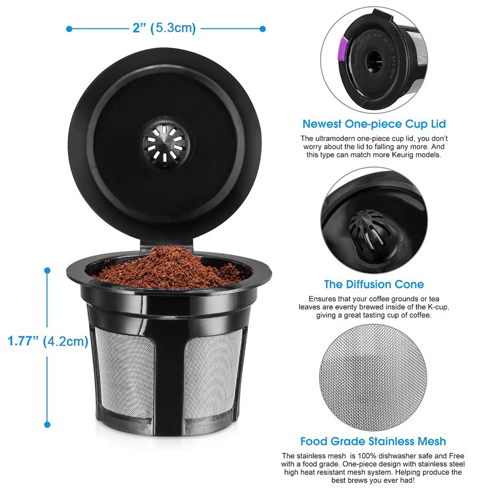 Кофейный фильтр Nespresso Fit с пищевой сеткой из нержавеющей стали экологически чистые кофейные капсулы 1 0 2 многоразовая кофейная