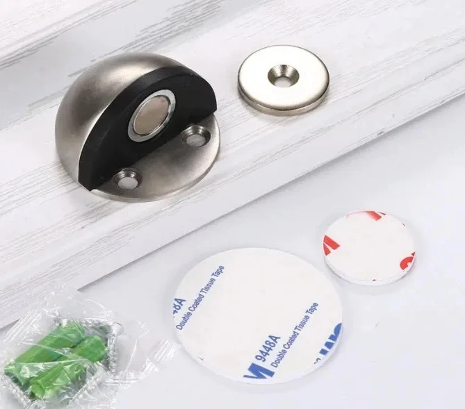 Modern Living Room Silver Stainless Steel Magnetic Door Stops
