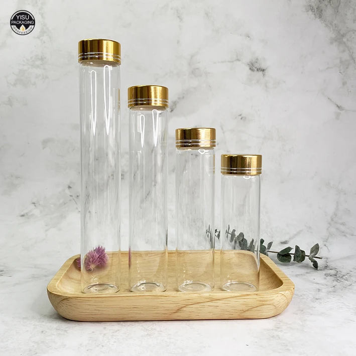 glass test tubes with cork stoppers with corks with screw caps