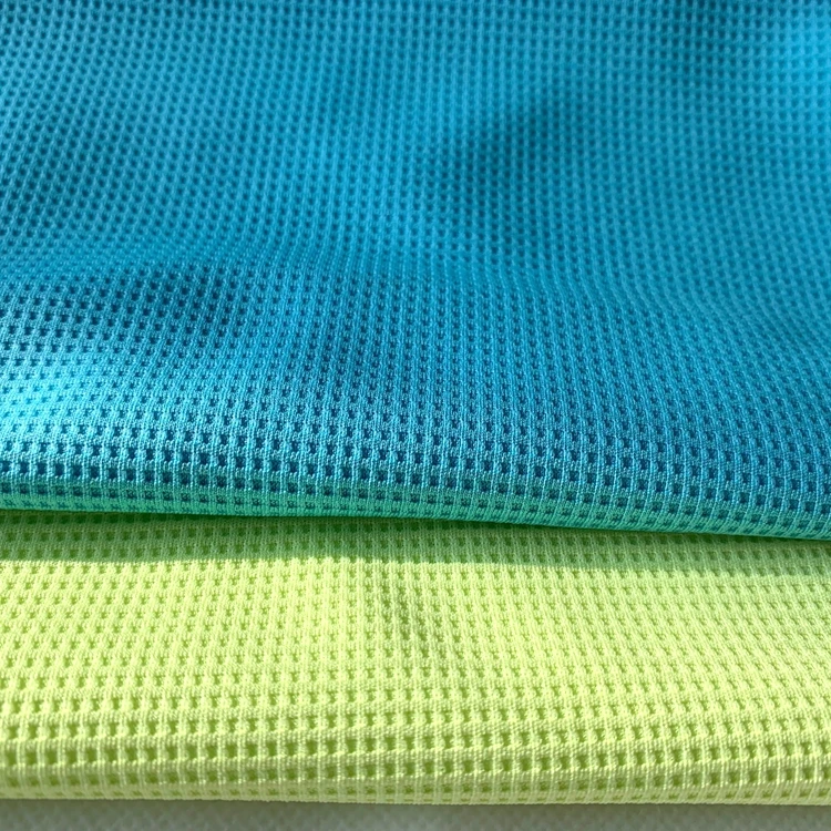 
100 polyester function home textile bedding pillow clothing wicking dry fit yarn knitting birdeye mesh fabric summer cool towel 