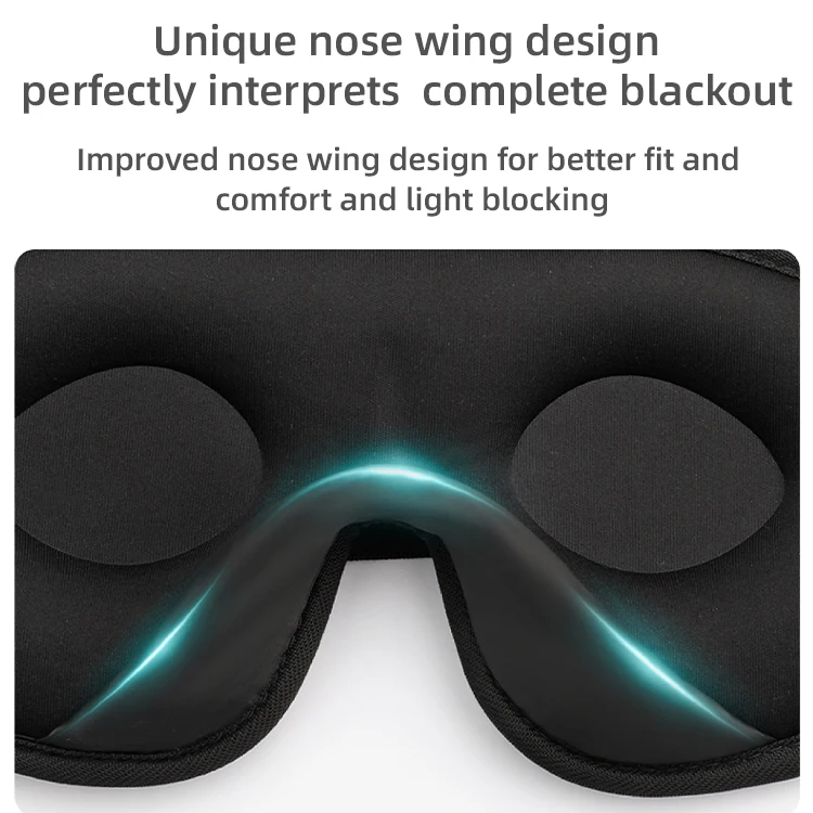 Home 3D Contoured Sleep Mask For Women Men Effective Light Blocking 3d Sleep Mask Soft Night Blindfold With Adjustable Strap