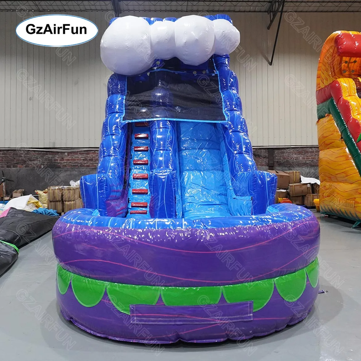 New Arrival Commercial Inflatable  Backyard Parties Bouncer Water Slide With Pool For Sale