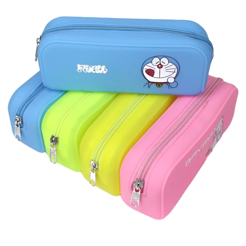 Прямоугольный силиконовый пенал на молнии