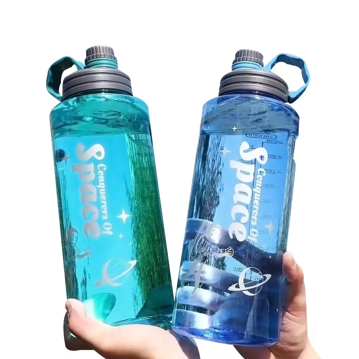 wholesale large capacity 1L 2L 3L botella de agua deportiva sports bottle termos de agua gym water bottle sport botella de agua