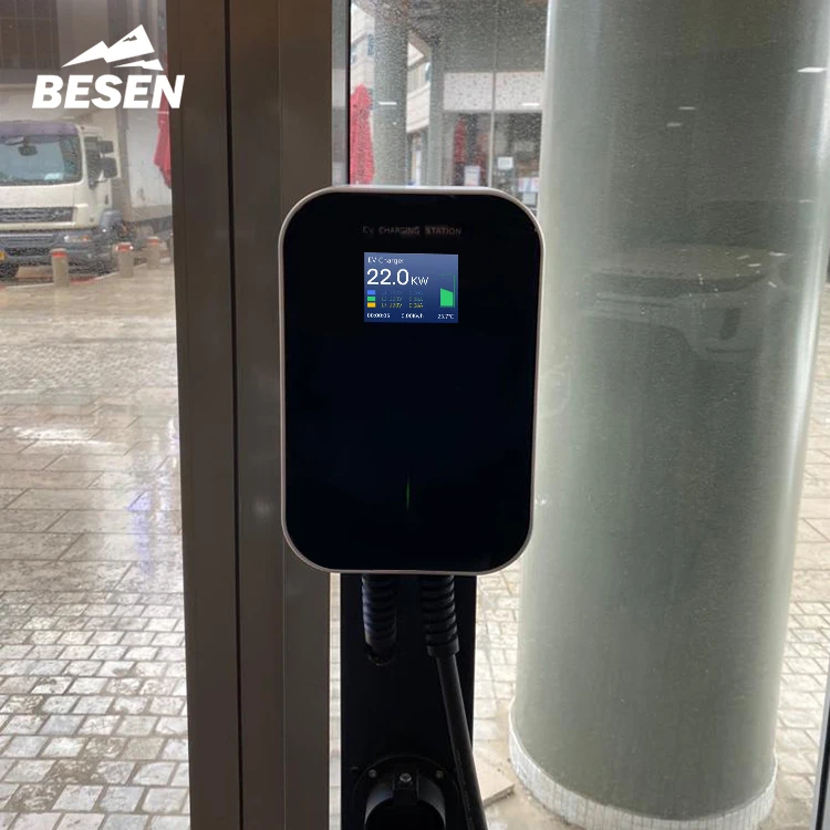 BESEN AC Wireless Fast Three phase 32a 22kw Wallbox Mode 3 Type 2 ev charger for electric vehicles