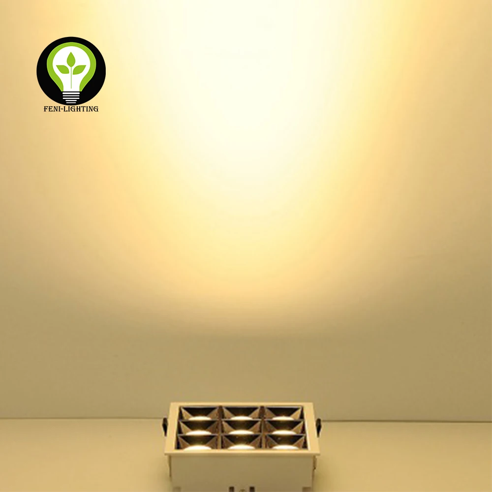 Flick free Recessed Anti-glare LED Grille Lighting LED Linear Downlight LED spotlight