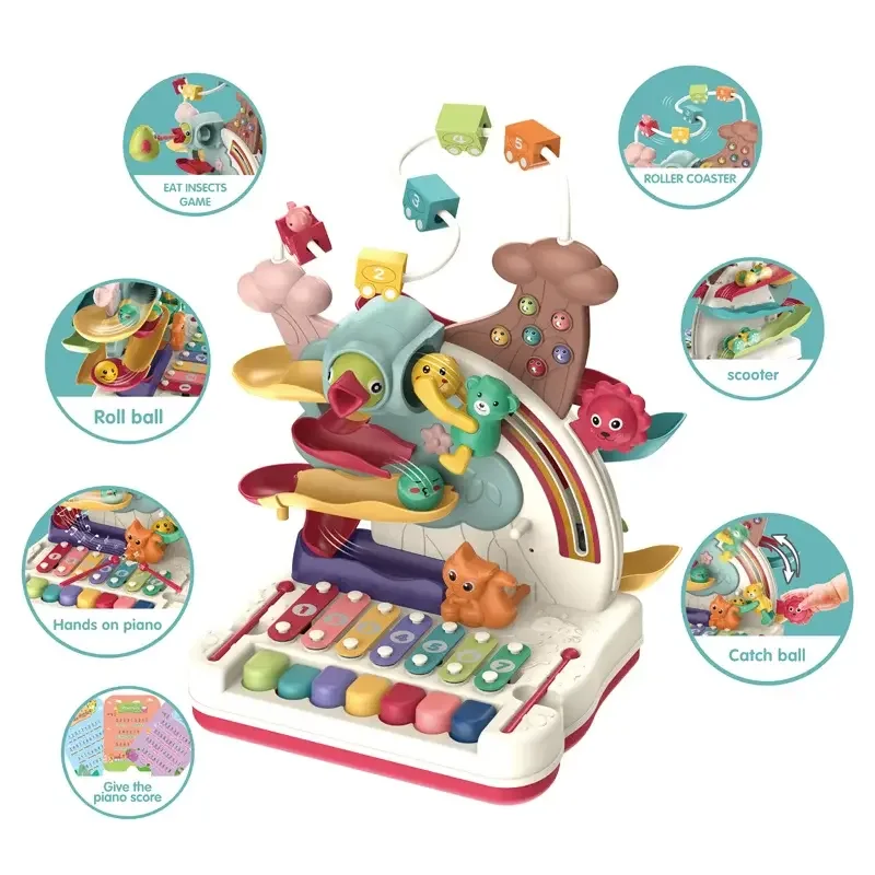 Kids Early Learn Toddler Toys Animal Adventure Plastic Toy Set Educational Baby Toys