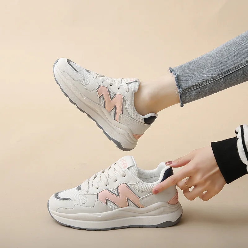 Thick bottom 2024 spring and summer new running sneaker schoolgirl casual shoes zapatos de mujer