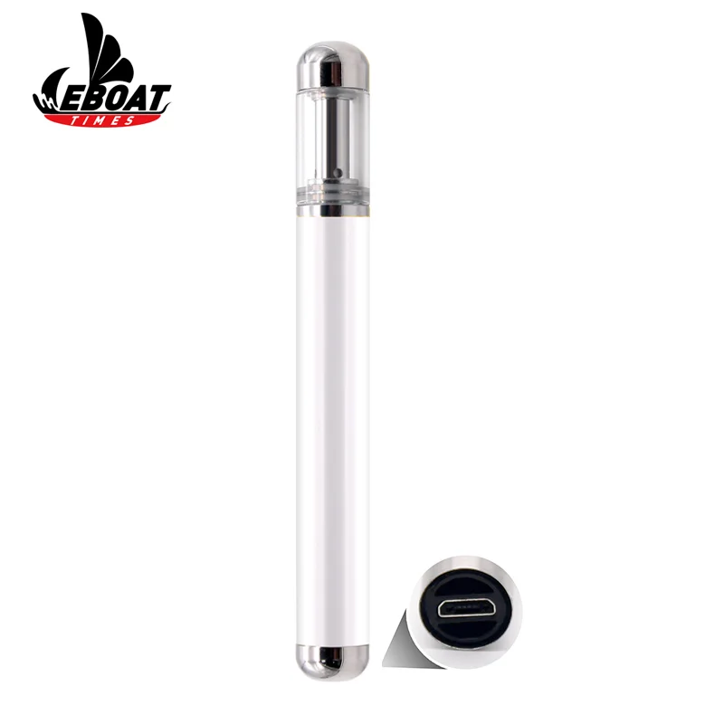 Лидер продаж, индивидуальная пустая ручка Vap 0,5/1,0 мл с картриджем, ручка cbd, портативный тонкий перезаряжаемый испаритель