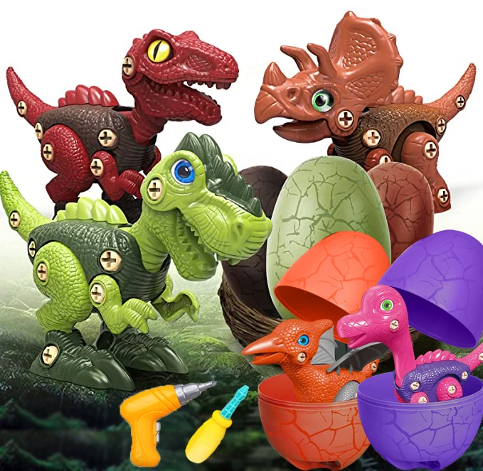 2022 new arrival dinosaur eggs educationcal toy take apart dinosaur toy with drill for kids