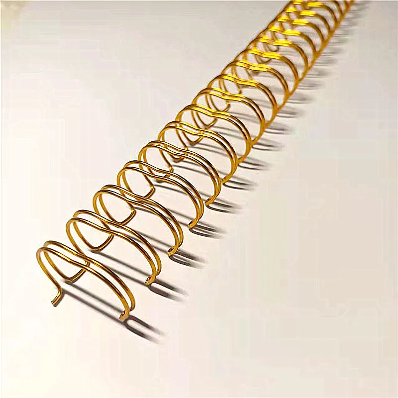 Double Loop Spiral Binding Wire Twin Ring Wire-O For Notebook Binding