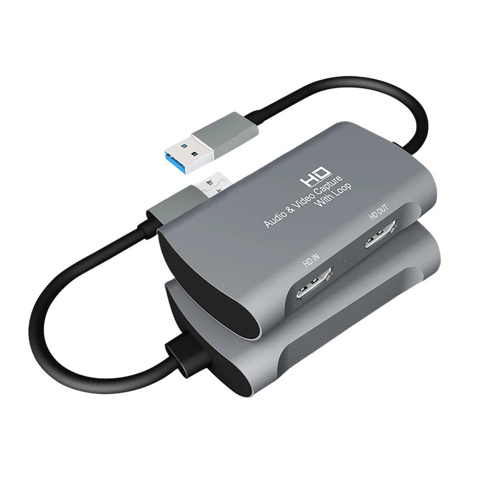 
HD/F to HD/F+USB2.0/M strong compatibility audio video hd capture card with loop for video live broadcast 
