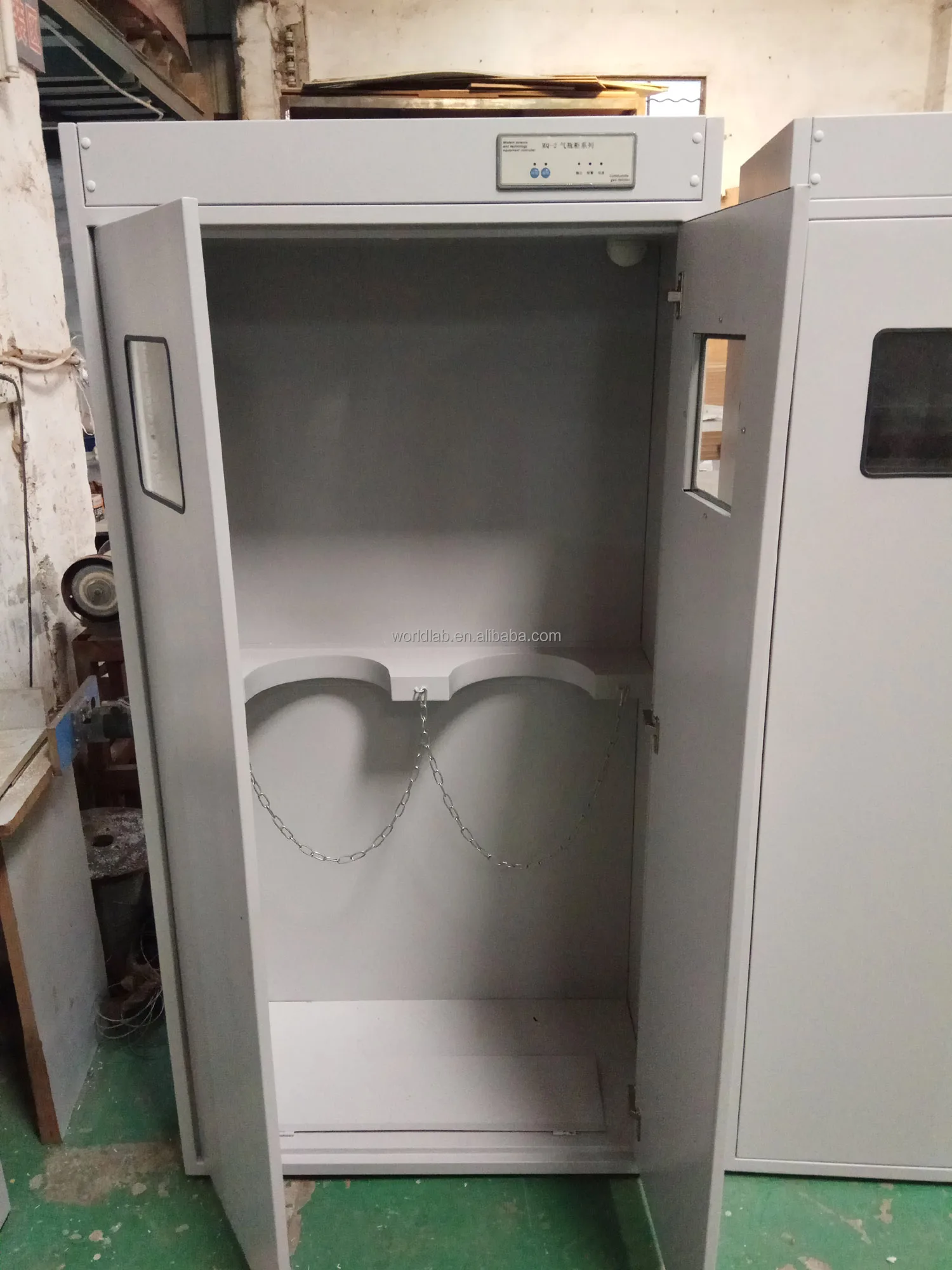 All steel gas cylinder cabinet with leakage alarm gas cylinder storage cabinet steel safety cabinet