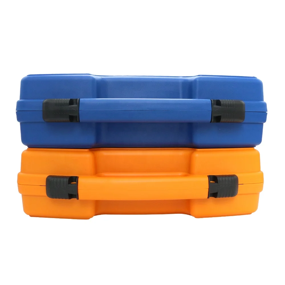 Power supply hot sale simple easy carrying plastic briefcase with foam and lock