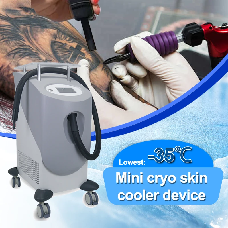 Vertical -35 Cold air Cryo Cryotherapy Pain Relief Zimmer Cryo Cold air Skin Cooling Machine for Laser Treatment