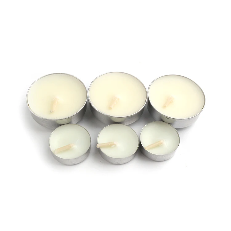 1 hour 4hours 6hrs 8hrs Burning time Pressed tea light wax candles unscented white tealight candle