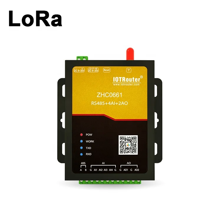 LoRawan Converter with Analog Input and Output Ports Modbus Protocol Private Remote Control Terminal