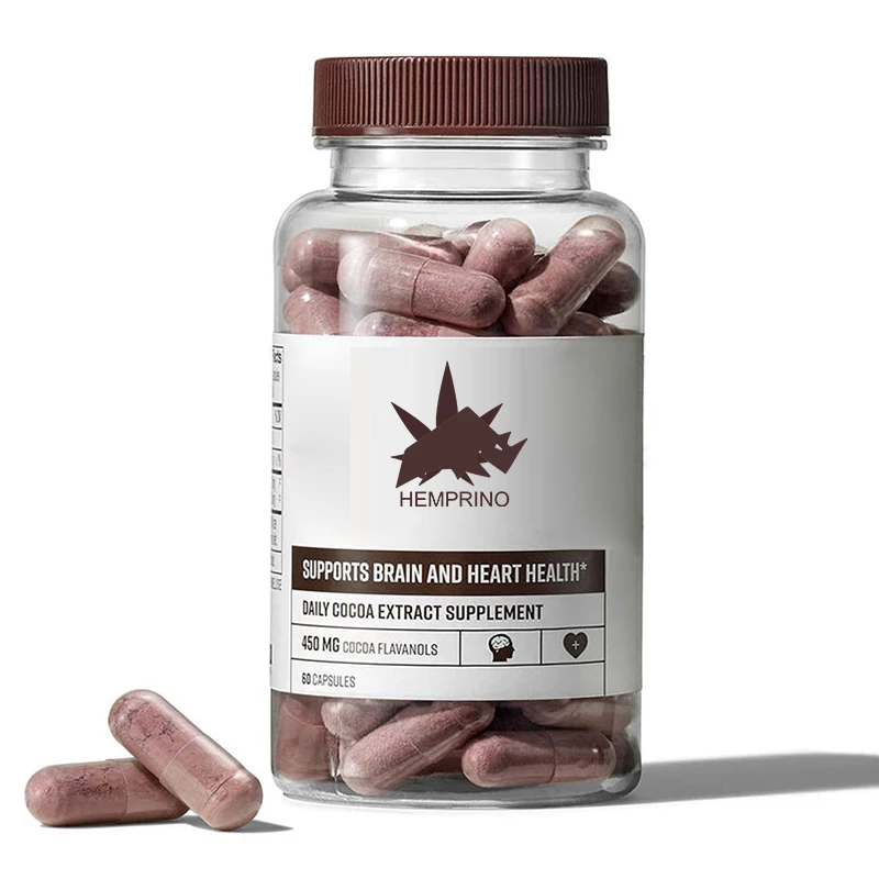 450 MG Cocoa Heart & Brain Supplement Capsules Coco Extract Supplement Support Brain And Heart Health