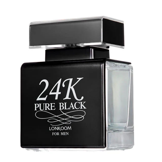 Best Sale Men Perfume 100ml cologne perfume 24K pure black eau de parfum long lasting body deodorant spray