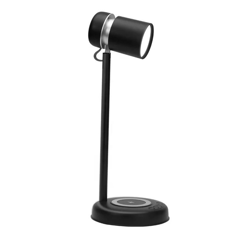 high quality  LED Desk Lamp Light LED Office Lamp 15W Wireless charge with speaker and Touch Control Type